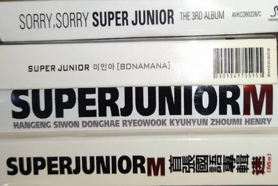 [SUPER JUNIOR   4 Bonamana+3 Sorry, Sorry+U+M(Me迷)首張國語專輯]共4張專輯，2007-10年出版