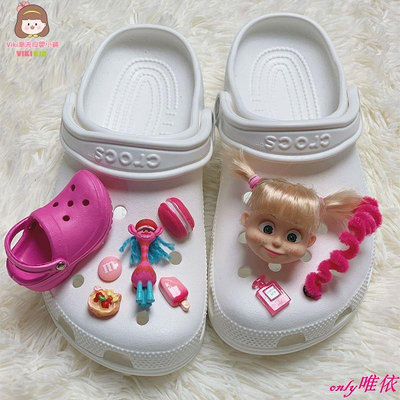 Crocs洞洞鞋鞋花鞋扣裝飾配件配飾可愛瑪莎娃娃頭（沒有鞋子，只有鞋花配件）