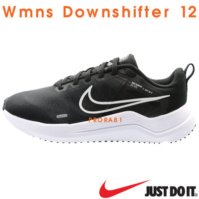 nike DD9294-001 黑×白 Wmns Downshifter 12 慢跑鞋 / 透氣 / 避震 / 102N