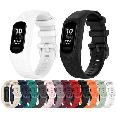Garmin Vivosmart 5 錶帶, 帶錶殼運動錶帶, 柔軟的矽膠腕帶邊框, 適用於 Smart5