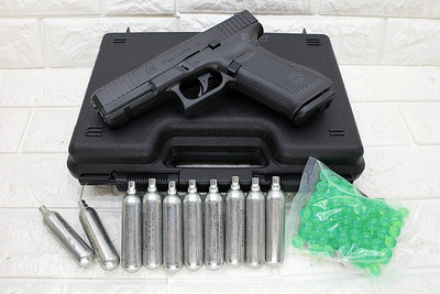 [01] UMAREX G17 GEN5 T4E 鎮暴槍 11mm CO2槍 + CO2小鋼瓶 + 橡膠彈 ( 防身