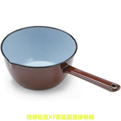 台灣現貨 西班牙《IBILI》琺瑯牛奶鍋(棕14cm) |