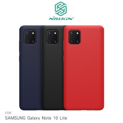 強尼拍賣~NILLKIN SAMSUNG Galaxy Note 10 Lite 感系列液態矽膠殼  背殼 鏡頭增高