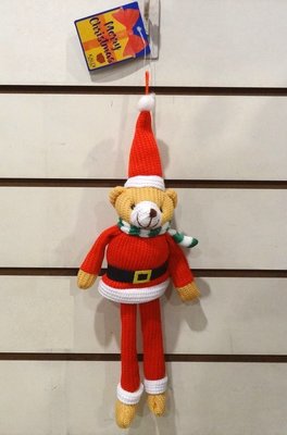 Bunny House~聖誕熊掛飾7-A023(玩具泰迪熊.聖誕樹裝飾.手機吊飾.包包掛飾.麋鹿公仔.情人節禮物)