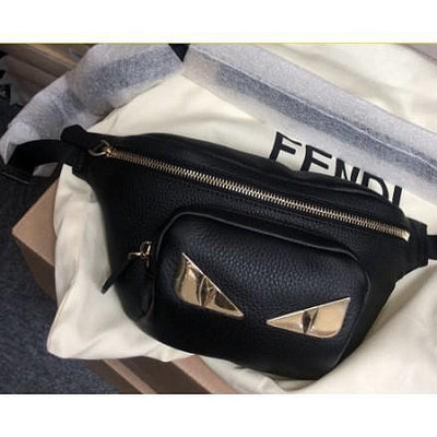歐洲奢品站Fendi 7VA446 FF Bag Bugs motif belt bag 腰包 黑