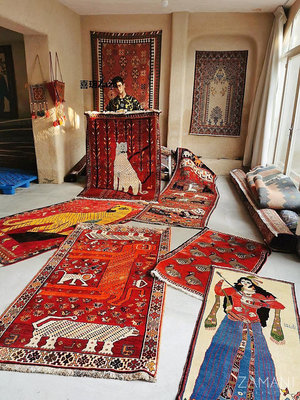 新品！ZAMANI? 手工羊毛地毯 進口波斯土耳其摩洛哥INS風 客廳