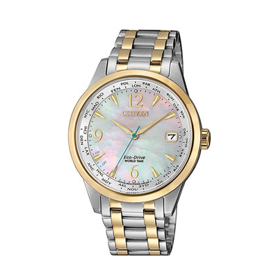 【時光鐘錶公司】CITIZEN 星辰 錶 FC8008-88D 光動能世界時間女錶 光動能錶