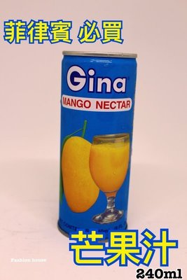 {泰菲印越}    Gina 芒果汁 芒果飲料 菲律賓進口