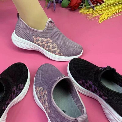 【健步鞋】鞋子女老北京布鞋20223新款軟底防滑透氣防臭一腳蹬中老年媽媽女鞋