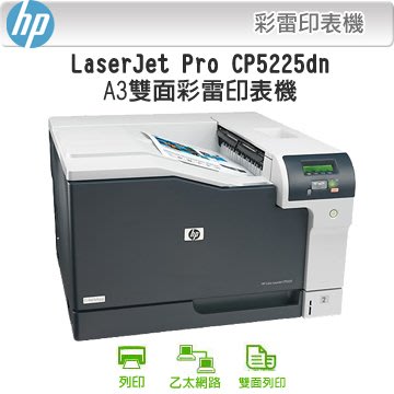 印專家 全新  HP CP5225DN CP5225  A3/A4 彩色網路雙面雷射印表機
