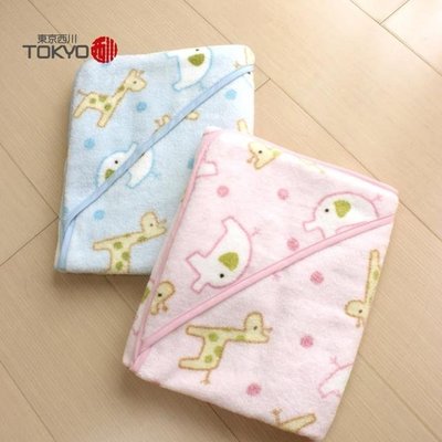 東京西川-西川長頸鹿大象包巾/浴巾(棉100%-日本製)