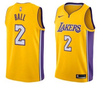 NBA2018全明星賽球衣 洛杉磯湖人隊 ball 鮑爾 Curry Durant 湯普森 浪花兄弟