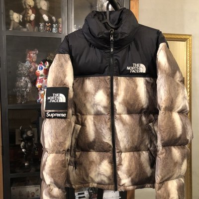 Supreme The North Face Fur Print Nuptse 獸紋羽絨稀有S | Yahoo奇摩拍賣