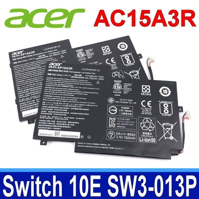 ACER AP15A3R 4芯 原廠電池 Aspire Switch 10 SW3-013 10E SW3-013P