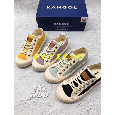 KANGOL 女 袋鼠 韓版 撞色 街頭時尚 餅乾鞋 帆布鞋 6052200323爆款