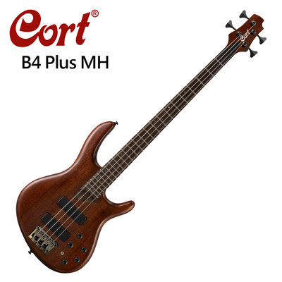 CORT B4 Plus MH OPN 電貝斯-嚴選桃花心木琴身/高階拾音器/原廠公司貨