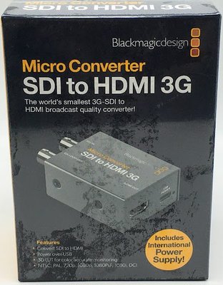 BlackMagic Design Micro Converter SDI to HDMI 3G 轉換器 (AC版本)