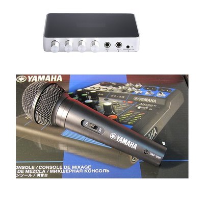 Rakoit KM200 迴音機+ Yamaha DM-105 麥克風 電視唱歌卡拉OK HDMI 4K ktv 混音機