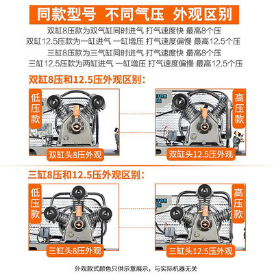 業高壓打氣泵220V小型汽修噴漆空氣壓縮機-四通百貨【可開發票】