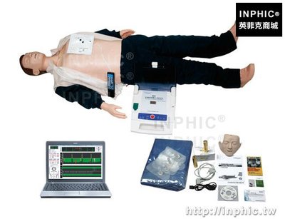 INPHIC-CPR心肺復甦模擬人醫學模型電腦控制二合一AED除顫儀模擬人醫療實驗道具安妮_znW3