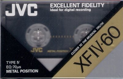 【全新未拆空白帶】 JVC XF-IV 60 TYPE IV CASSETTE 60分鐘 金屬錄音帶《日本製》