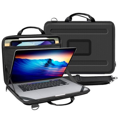 筆電包  筆記本電腦包 Eva 防震筆記本電腦包 14 英寸經典硬殼公文包適用於 IPad Pro 11 12.9 英寸