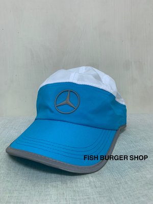 Mercedes Benz原廠防潑水輕薄透氣運動帽 中華賓士吸濕排汗單車帽 反光設計鴨舌帽 遮陽帽 棒球帽 高爾夫球帽