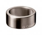 CK 全新專櫃正品 保證真品 經典款 鐵灰色 鎳色 素面不鏽鋼鈦鋼戒指 Calvin Klein 男女中性款 6號