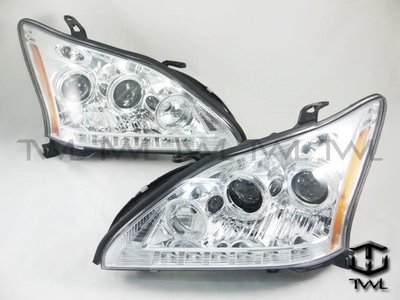 《※台灣之光※》全新LEXUS 凌志 RX330 R8 LED光條原廠HID專用晶鑽魚眼投射大燈組黃色反光片