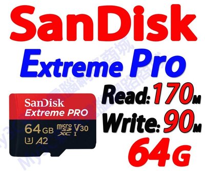 SanDisk 記憶卡 64G Extreme Pro Micro SD 64GB 非 創見 威剛 16G 32G