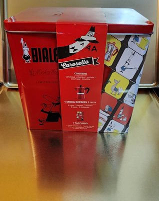 Bialetti 紀念盒 含經典摩卡壺 紅色 3杯份 珍藏品