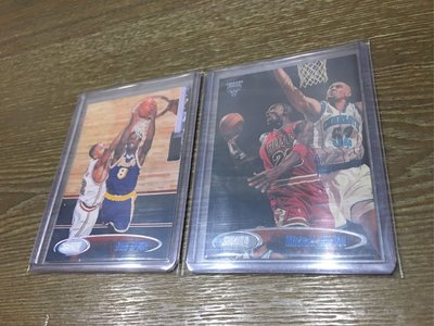 【NBA】1998-99 Topps Stadium Club 芝加哥公牛 Michael Jordan、洛杉磯湖人 Kobe Bryant 球員卡 共2張