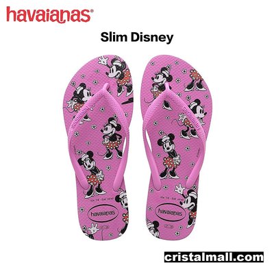 HAVAIANAS 迪士尼米妮系列 Slim Disney .紫粉色『夢工場Cristal』