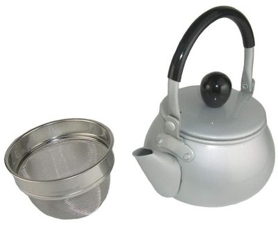 11834c 日本進口 好品質 永不生鏽 手提式鋁製茶葉壺開水壺煮茶壺加熱泡花綠烏龍茶水壺禮品