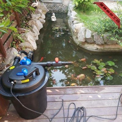 特賣-森森魚池過濾系統池塘過濾器養魚水池循環設備大型過濾桶庭院魚池