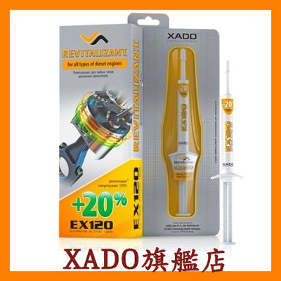 B2【EX120 加強版】 公司貨 XADO 柴油引擎再生劑凝膠 及時可延長引擎壽命2-3倍 代步車 貨車