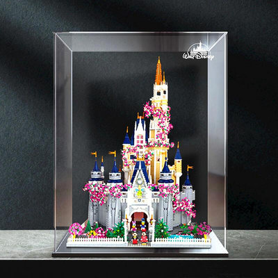 展示盒 防塵盒 收納盒 浪漫櫻花夢幻城堡71040迪士尼婚禮花園LEGO展盒亞克力收納防塵罩