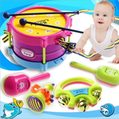 兒童歡樂樂器5件套組合寶寶兒童樂器玩具益智玩具 99元