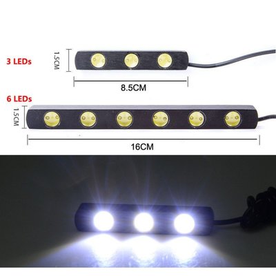 【順心工具】高亮版日行燈 LED 高亮度 日行燈 3晶 超薄汽車日間行車燈