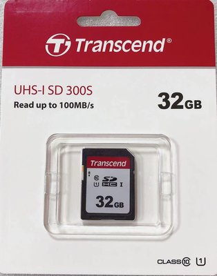 32G Transcend創見SD記憶卡 SD卡 UHS-I U1 SDC300S SD大卡 TS32GSDC300S
