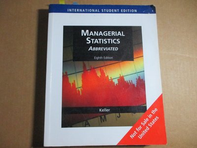 Managerial Statistics: abbreviated 8/e(附光碟)》ISBN:032459433X│
