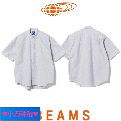 ❤小鹿臻選❤正品現貨 BEAMS JAPAN SSZ 20AW 條紋格子日系男女短袖襯衫襯衣