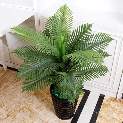椰子樹仿真植物落地盆栽假樹塑料假花室內散尾葵客廳裝飾葵樹綠植~優樂美