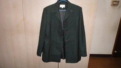 LORANZO義大利品牌XL綠色外套 肩17胸 19長28袖23(房櫃內)9成新