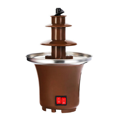 廠家直銷 廚房用具三層巧克力噴泉機 融化塔瀑布火鍋熔漿機