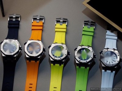 愛彼AP 15710 Diver 彩色系列替用短款錶帶