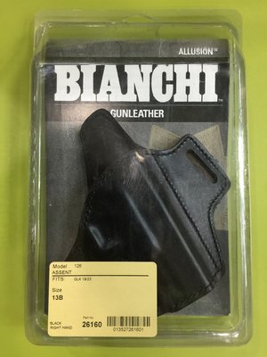 ( 昇巨模型 ) - BIANCHI - Glock 19 / 23 - 緊緻型手槍 - 腰掛槍套 - 美國原裝進口 !
