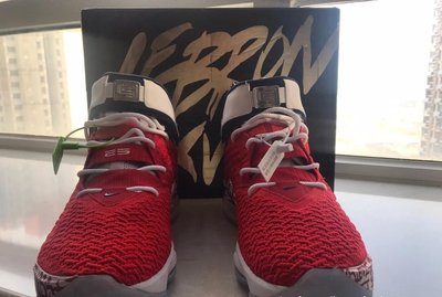現貨-Nike LeBron LBJ 涂鸦大学红詹姆斯17代篮球鞋 CT6052-600 US13