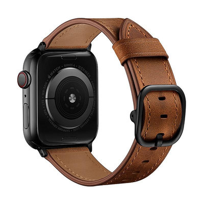 Apple Watch 錶帶 45mm 41mm 44mm 42mm 40mm 38mm 皮革腕帶, 適用於 Apple