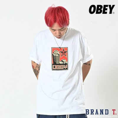 【Brand T】OBEY BUILDING 30 YEARS T-SHIRT 白色*三十週年*大廈*滑板*短Tee